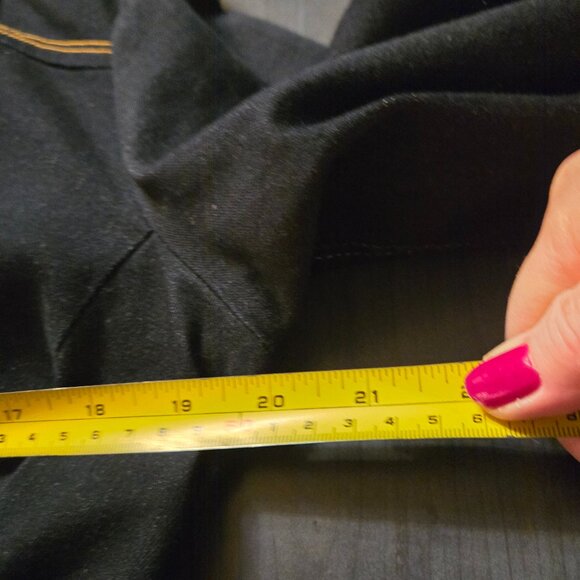 Blue Dark Wash denim Belted Long Sleeves Shirt-Dress size 12 Large - Picture 4 of 7